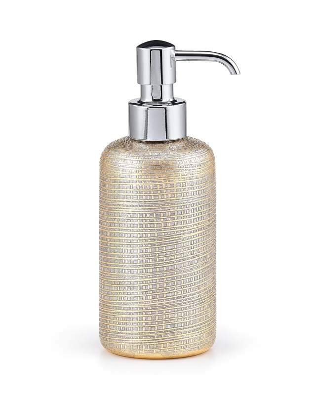 Woven Metallic Pump Dispenser with Nickel Polished Top